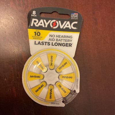 rayovac hearing aid batteries size 10