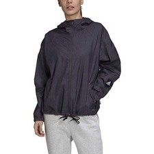 Adidas Women's W.N.D. Jacket Black Large NEW WITH TAGS