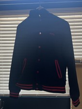 Disney x Forever 21 Mickey Mouse Men  s Black Bomber Wool Varsity Jacket - Sz M