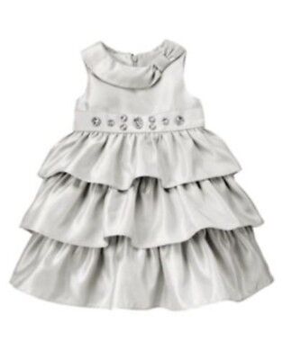 GYMBOREE JOYFUL HOLIDAY ROSE DUPPIONI DRESSY DRESS 3 6 12 18 24 2T 3T NWT