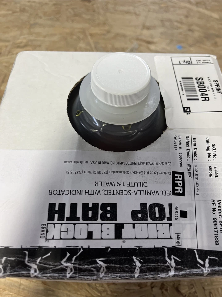 Sprint Block Stop Bath, Vanilla Scented Indicator 4Ltr #SB004-R - Image 2 of 4