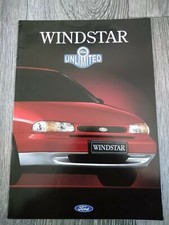 FORD WINDSTAR 3.0 V6 German Brochure Prospekt August 1995