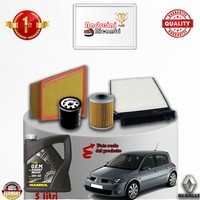 Inspektionskit Filter + ÖL Renault Megane II 1.9 DCI 66KW 92CV Von 2007->