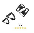 2 x Karabinerhaken Schlüsselhalter Tasche Gurtband Schnappkarabiner