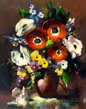 R Faber (German,20C) oil painting 137465