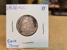 1876-CC Seated liberty Quarter Better date