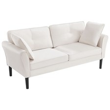 Uimoso Velvet Fabric Loveseat Sofa, 69-Inch 2-Seater Couch with Sinuous Spring