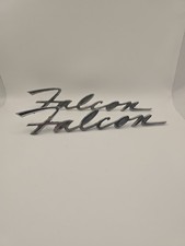 1966 Ford Falcon Fender Emblem Vintage Script C6db16098-a - Pair Of Two