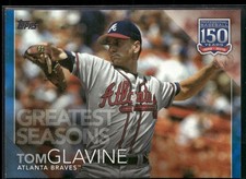 2019 Topps Update #150-82 Tom Glavine 150 Years of Professional Baseball Blue