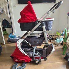 UPPAbaby CRUZ Travel System Pushchair with Carrycot/Bassinet, Red
