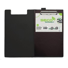 Seco Foldover Clipboard A4 - Black Black A4 Pack of 1