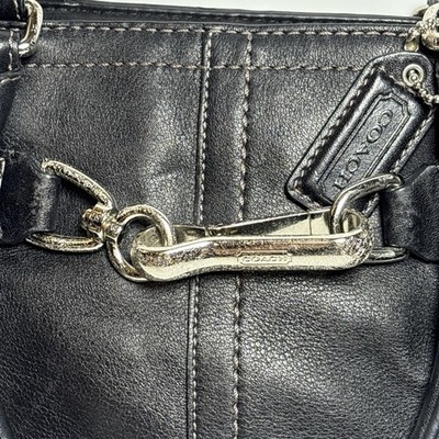 Coach F11199 Ivory Pebbled Leather Hampton Carryall Tote Satchel