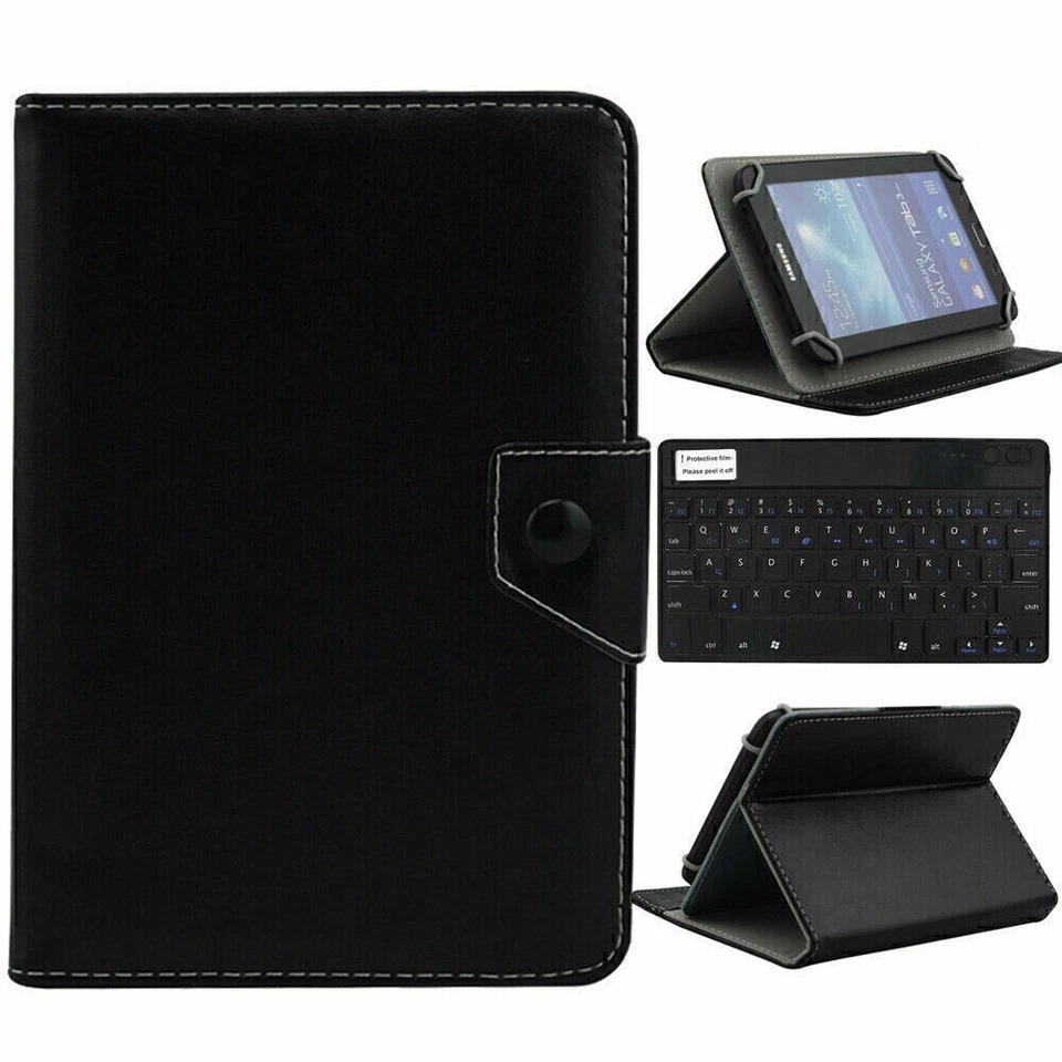 10.1inch Leather Stand Case For Lenovo Tab M10 E10 10.1 Tablet Wireless Keyboard - Image 3 of 4
