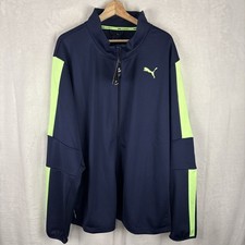 PUMA Blaster Full Zip Jacket Mens Blue Athletic Track Jacket Sz 3XL 586256 NWT