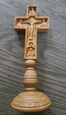 Cross for Holy Water   The Holy Belt of the Virgin Mary  Katounakia Mount Athos