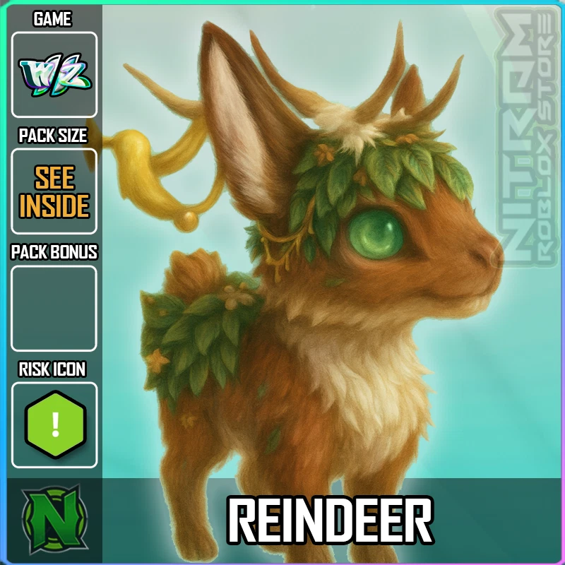 ZERO WEAPON AND ARMOR World Zero WZ - PET with PERFECT PERKS - REINDEER