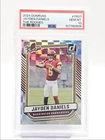 JAYDEN DANIELS 2024 DONRUSS THE ROOKIES COMMANDERS GEM MT RC PSA 10 Q0004