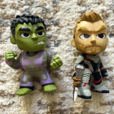 Funko Mystery Minis Marvel Avengers Endgame Hulk & Thor Quantum Suit Figuren Lot