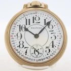 Antique 16s 1940 Waltham Vanguard 23 Jewel Railroad Pocket Watch 1623 10k GF