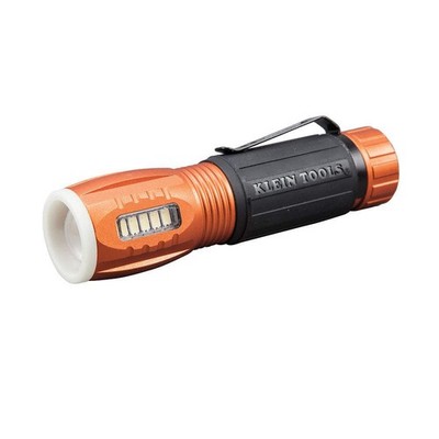 KLEIN TOOLS 56028 Flshlght w/Worklight,Blk;Orng,Alum,235lm 63LH75
