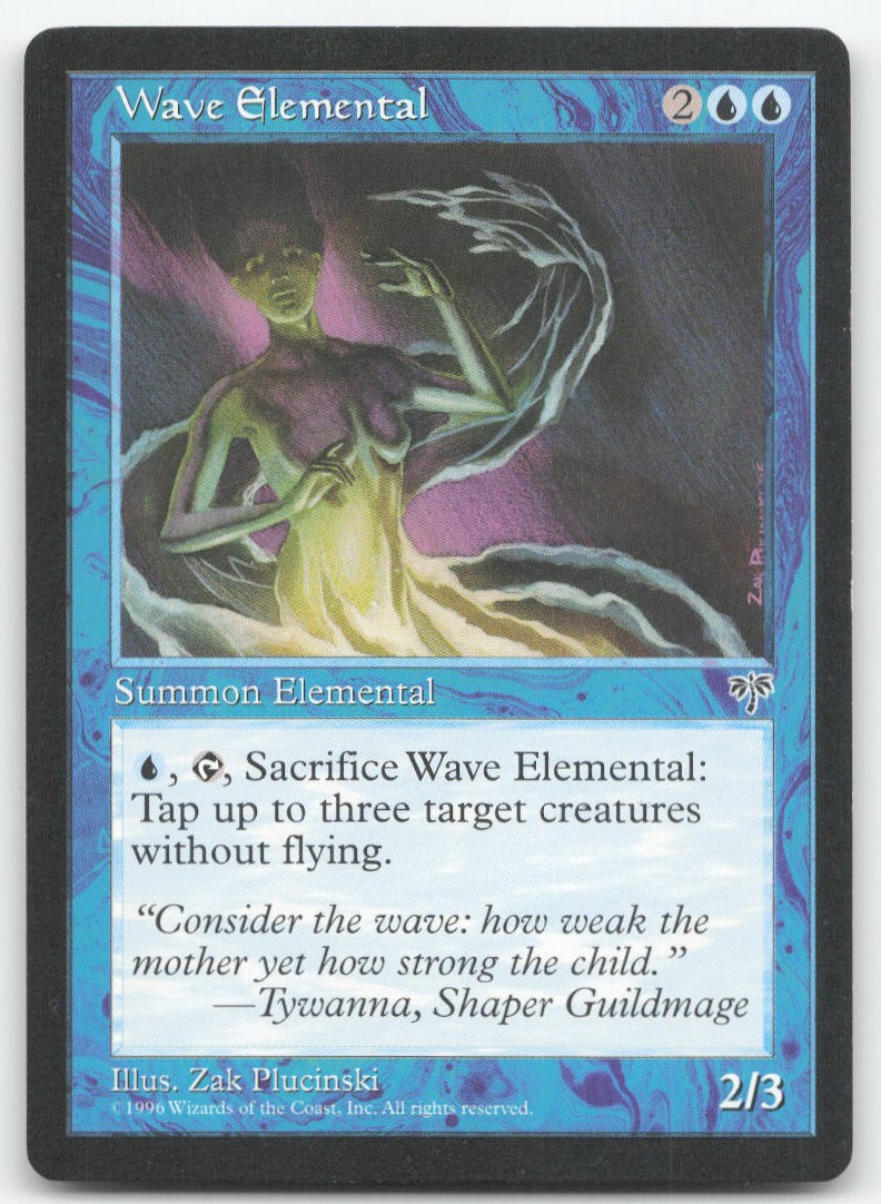 WAVE ELEMENTAL UC MIRAGE MAGIC: THE GATHERING NEAR MINT