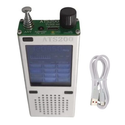 ATS200 Full Band Radio Receiver Aviation Band Radio SSB LSB FM AM 2.4'' Screen
