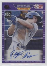 2021 Leaf Pro Set Metal 1989 Purple Wave /20 Peyton Wilson #PA-PW1 Auto no9