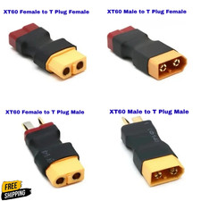 XT60 female to Deans T male adaptor/connector/plug block RC Car/Plane/Drone LiPo