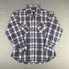 70  s VINTAGE Levi  s Polycotton Western Button Shirt Size Large Sawtooth Pocket