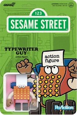 Super7 - Sesame Street - ReAction Figures Wv6 - Typewriter Guy New Toy Actio