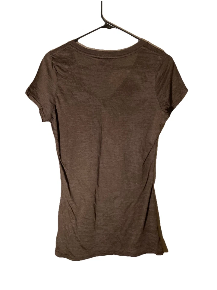 Camiseta Farm Girl para mujer XL/marrón/forma ajustada/cuello en V/buen estado/ligera Foto 2 de 4