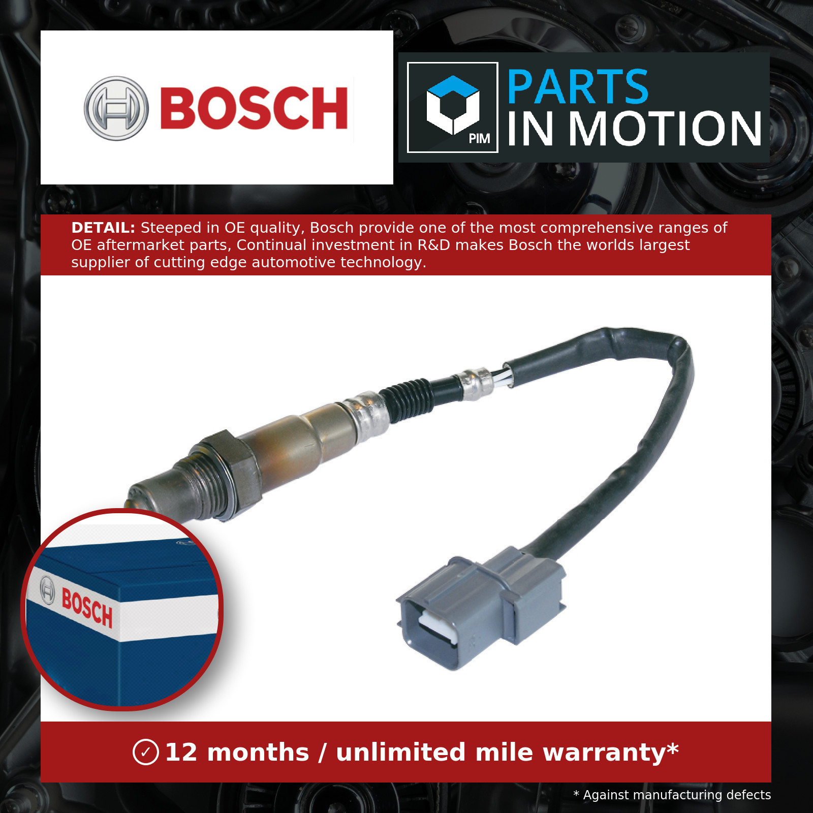 Lambda Sensor Pre Cat 0258986611 Bosch Oxygen 36531PADG02 36531PK2J01 LS31611
