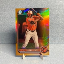 2022 Bowman Draft Chrome / Colton Cowser #BDC-149 Gold Refractor /50