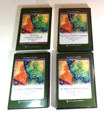 GREAT COURSES THE STORY OF HUMAN LANGUAGE  PARTS 1-3   18 CDS  & BOOK   VG