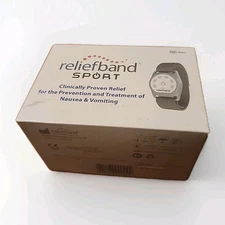 Relief band Sport BLACK Anti-Nausea Wristband Motion Sickness Relifband NEW 