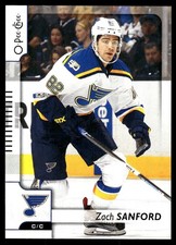 2017-18 O-Pee-Chee #417 Zach Sanford St. Louis Blues Hockey Card