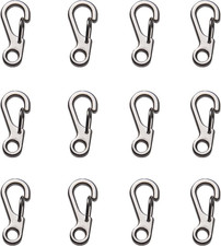 Mini Carabiner Clip Spring Snap Hook Buckle Clasps for Paracord Keychain Backpac
