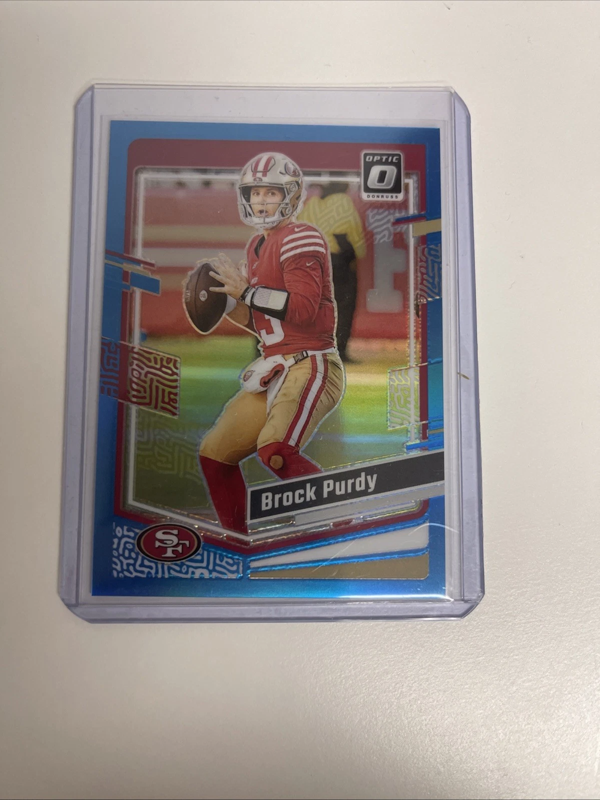 2023 Donruss Optic Brock Purdy #168 Aqua Holo Prizm /299