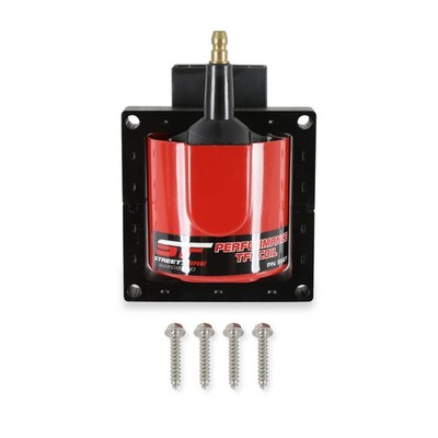 5527 Street Fire Ignition Coil, Red, 1983-1997 Ford TFI style, Individual