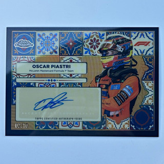 2026 Topps Chrome F1 Oscar Piastri McLaren Vuelta 1 Auto Black /10 VUE OP