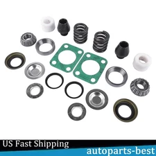 Front Axle King Pin Rebuild Kit For Chevy K30 K3500 Bearing Bushing Spring Seal