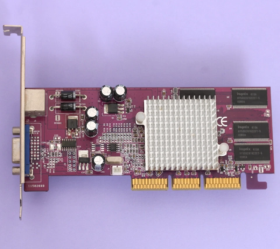 NVIDIA GeForce 4 MX440 64MB DDR 8X AGP Video Graphics Card w/ VGA S-Video - Image 2 of 4