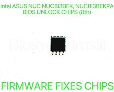 Intel ASUS NUC NUC8i3BEK, NUC8i3BEKPA, ADMIN NO PASSWORD FIRMWARE BIOS CHIP