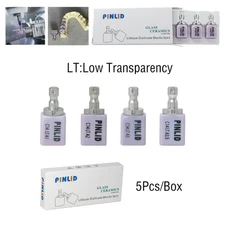 US LT C14 Dental Glass Ceramic Lithium Dislicate CAD/CAM Cerec Blocks 5Pcs/Box