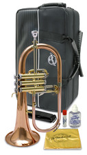 Windcraft WFG-210 Flugel Horn & Accessories - Copper Bell - Ideal for Beginners