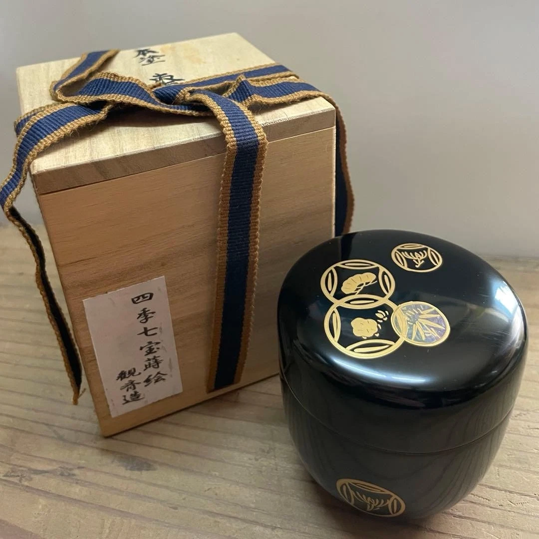 景泰蓝古董日本茶叶罐| eBay