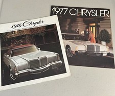 Lot 1976/1977 Chrysler New Yorker Brougham Newport Sedan Dealer Brochure Book