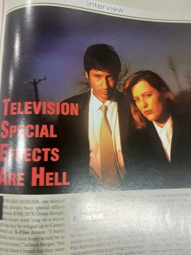 Tv Zone Magazine #67 David Duchovny Gillian Anderson Star Trek Babylon5 - Picture 21 of 24