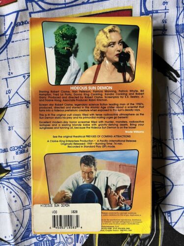 The Hideous Sun Demon VHS Rare Cover - Picture 2 of 8