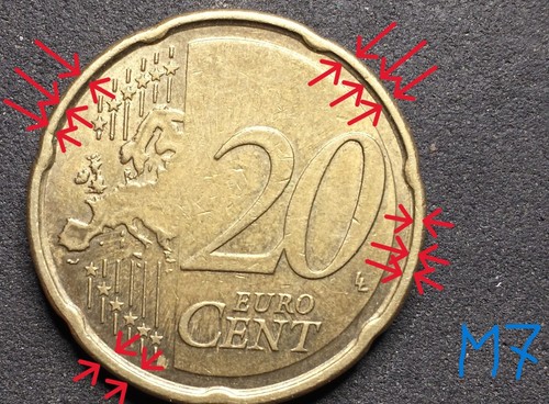 Estonia,20 eurocent,2011 w/Error Great very rare coin stamp defect - Picture 2 of 2